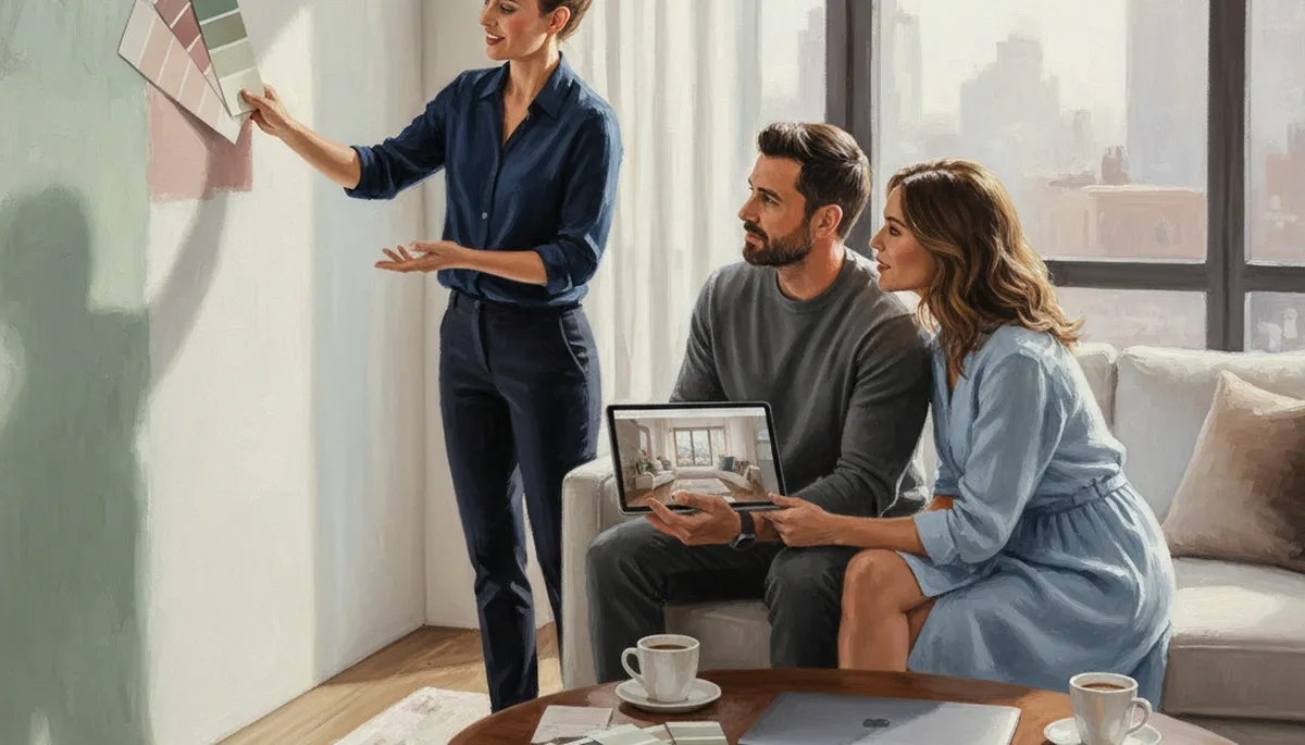Durham, NC painters providing expert color consultation for home interior paint selection