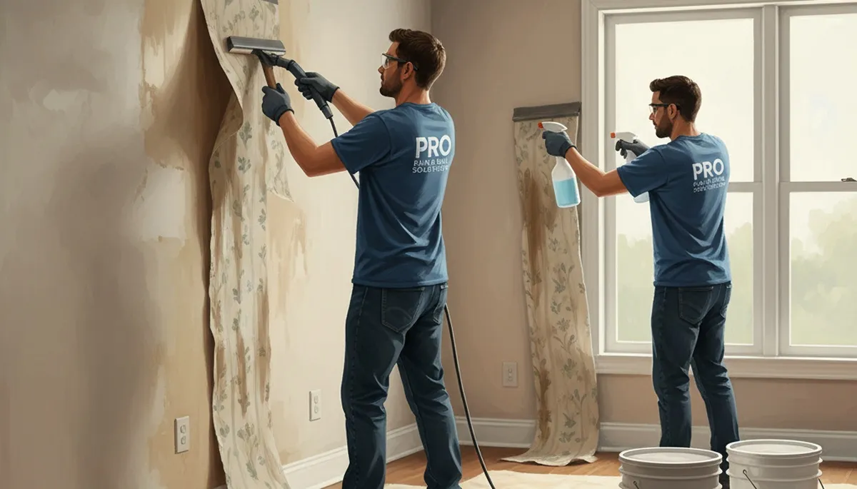 Professional wallpaper removal in Durham, NC for smooth, ready-to-paint walls